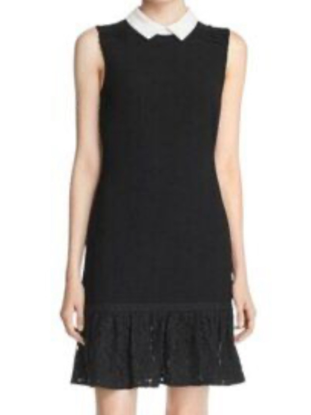 NWT  KARL LAGERFELD POINT COLLAR SLEEVELESS DRESS